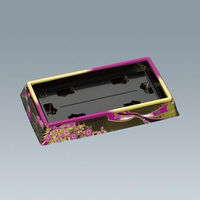 福助工業 寿司桶 新角桶110H 蒔絵紫 00746920 1ケース(300個(10個×30)（直送品）