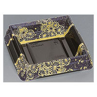 福助工業 寿司桶 折膳60H 流華藍 00746936 1ケース(450個(25個×18)（直送品）