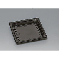 福助工業 軽食容器 福皿18UH 黒 00746943 1ケース(600個(50個×12)（直送品）