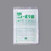 福助工業 ローデンポリ袋 ニューポリ袋 003 No.17 (4穴) 00753863 1ケース(2000個(100個×20)（直送品）