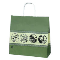 福助工業 紙手提げ袋 ラッピーバッグ No.3 利休好み 00754277 1ケース(300個(50個×6)（直送品）