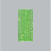 福助工業 合掌袋 合掌ガゼット袋 GT(透明タイプ) No.22洋柄グリーン 00756930 1ケース(5000個(100個×50)（直送品）