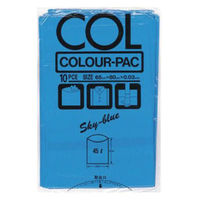 ベルベ ローデンポリ袋 カラーパック KP-18 スカイブルー 00757064 1ケース(300個(10個×30)（直送品）