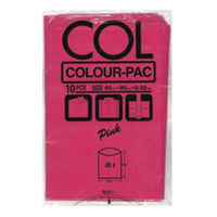 ベルベ ローデンポリ袋 カラーパック KP-14 ピンク 00757072 1ケース(300個(10個×30)（直送品）