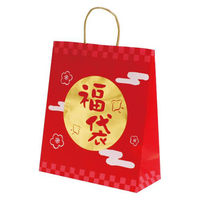 ベルベ 紙手提袋 プレミアムふくまる 中 00757101 1ケース(50個(10個×5)（直送品）