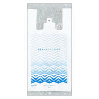 福助工業 レジ袋 イージーバッグ 関西 No.40柄-1(波) 00761975 1ケース(1000個(100個×10)（直送品）