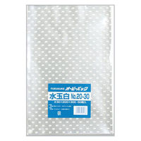 福助工業 テープ無 OPP袋 オーピーパックC 水玉白 No.20-30 50枚入 00762030 1ケース(80個(1個×80（直送品）