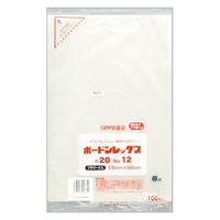 福助工業 青果用袋 ボードンレックス#20No.12 穴なしプラ 00762372 1ケース(4000個(100個×40)（直送品）