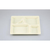 シーピー化成 弁当容器 U-70-B クリーム 中仕切 0110070200533 1ケース(320個(20個×16)（直送品）