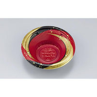 シーピー化成 どんぶり容器 BF丸丼15月丸赤 本体 0145215008095 1ケース(1200個(50個×24)（直送品）