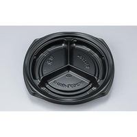 シーピー化成 惣菜容器 BFコモプレ内60-3 黒 本体 0147860030525 1ケース(600個(50個×12)（直送品）