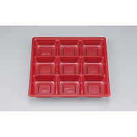 シーピー化成 弁当容器 BFO-30-D 赤BS 中仕切 0150030403263 1ケース(600個(50個×12)（直送品）