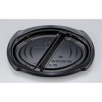 シーピー化成 惣菜容器 BFコモプレ内67-2 黒 本体 0147867020525 1ケース(400個(50個×8)（直送品）