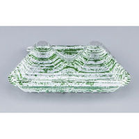 シーピー化成 嵌合フードパック KL-52S竹皮緑(N) 0188052503900 1ケース(1200個(50個×24)（直送品）