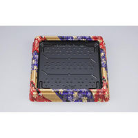 シーピー化成 寿司桶 UFハカマ角桶34 彩華 本体(N) 0196734004495 1ケース(280個(10個×28)（直送品）