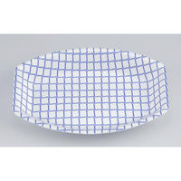 シーピー化成 鮮魚トレー V-舟唄21-14 レースブルー 0211221140600 1ケース(900個(50個×18)（直送品）