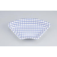 シーピー化成 鮮魚トレー V-扇10 レースブルー 0211310000600 1ケース(900個(50個×18)（直送品）