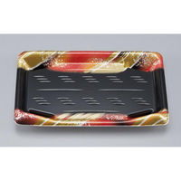 シーピー化成 刺身容器 SFみね皿25 風雲赤 本体 0275425000805 1ケース(800個(50個×16)（直送品）