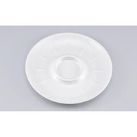 シーピー化成 発泡トレー SF丸皿255 無地 0273725500150 1ケース(400個(50個×8)（直送品）