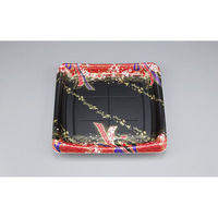 シーピー化成 刺身容器 SFシャチ盛235 結び舞赤 本体 0275523503775 1ケース(360個(20個×18)（直送品）