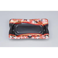 シーピー化成 寿司容器 SF華皿13 花かざり赤 本体 0275613004635 1ケース(1500個(50個×30)（直送品）