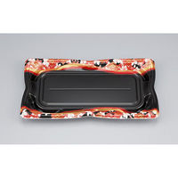 シーピー化成 寿司容器 SF華皿25S 花かざり赤 本体 0275625054635 1ケース(800個(50個×16)（直送品）