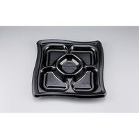 シーピー化成 オードブル容器 SFウイング275-5 黒 本体 0275827550525 1ケース(320個(10個×32)（直送品）