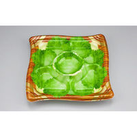 シーピー化成 オードブル容器 SFウイング275-5 ウッドL 本体 0275827556075 1ケース(320個(10個×32)（直送品）