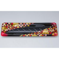 シーピー化成 寿司容器 SFうま皿18 花雅黒赤 本体 0276918008705 1ケース(800個(50個×16)（直送品）