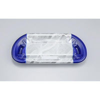 シーピー化成 刺身容器 SF磯浜半月3平 氷景紺 本体 0277003103295 1ケース(800個(50個×16)（直送品）