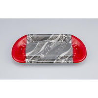 シーピー化成 刺身容器 SF磯浜半月3平 氷景赤 本体 0277003104215 1ケース(800個(50個×16)（直送品）