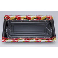 シーピー化成 刺身容器 SF鮨板39 菱紋赤 本体 0277639008155 1ケース(280個(10個×28)（直送品）