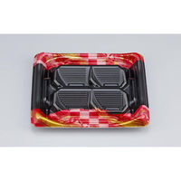 シーピー化成 寿司容器 SFうま盛段4 明和赤 本体 0277804004055 1ケース(900個(50個×18)（直送品）