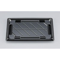 シーピー化成 寿司容器 SF美角25 黒 本体 0277925000525 1ケース(800個(50個×16)（直送品）