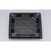 シーピー化成 寿司容器 SF美角33 黒 本体 0277933000525 1ケース(900個(50個×18)（直送品）