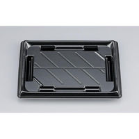 シーピー化成 寿司容器 SF美角24 黒 本体 0277924000525 1ケース(900個(50個×18)（直送品）