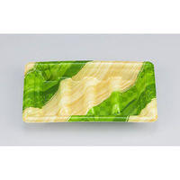 シーピー化成 寿司桶 SF角段18-10 しじま緑 本体 027841810A395 1ケース(1500個(50個×30)（直送品）