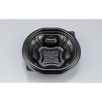シーピー化成 どんぶり容器 BFN丸丼160 黒 本体 0280416000525 1ケース(900個(50個×18)（直送品）