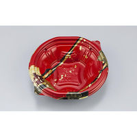 シーピー化成 どんぶり容器 BFN丸丼160 舞絹赤 本体 0280416008355 1ケース(900個(50個×18)（直送品）