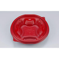 シーピー化成 どんぶり容器 BFN丸丼180-1 朱 本体 0280418015055 1ケース(600個(50個×12)（直送品）