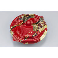 シーピー化成 どんぶり容器 BFN丸丼180-1 舞絹赤 本体 0280418018355 1ケース(600個(50個×12)（直送品）