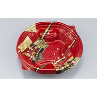 シーピー化成 どんぶり容器 BFN丸丼190 舞絹赤 本体 0280419008355 1ケース(600個(50個×12)（直送品）