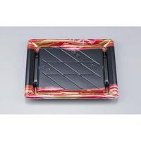 シーピー化成 寿司容器 NU桟橋34 そよ風赤 本体 0394034008075 1ケース(600個(50個×12)（直送品）