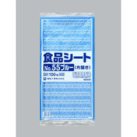 福助工業 衛生用品 食品シート No.55 ブルー(片開き) 0460362 1ケース(1000個(100個×10)（直送品）