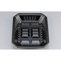 シーピー化成 発泡トレー 新L筏20-24-37 黒 0513202460520 1ケース(600個(50個×12)（直送品）