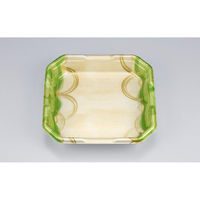 シーピー化成 発泡トレー L-カク1 波瓦緑 051510100A620 1ケース(600個(50個×12)（直送品）