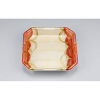 シーピー化成 発泡トレー L-カク2 波瓦赤 051510200A590 1ケース(600個(50個×12)（直送品）