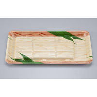 シーピー化成 発泡トレー 新匠-ウナギ33-16 笹木目 0536033161470 1ケース(600個(50個×12)（直送品）