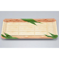 シーピー化成 発泡トレー 新匠-ウナギ37-16 笹木目 0536037161470 1ケース(600個(50個×12)（直送品）