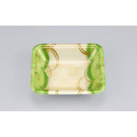 シーピー化成 発泡トレー 新LF13-30 波瓦緑 055061330A620 1ケース(2400個(100個×24)（直送品）